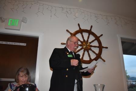 Vice Commodore Al Schnittker gives his report