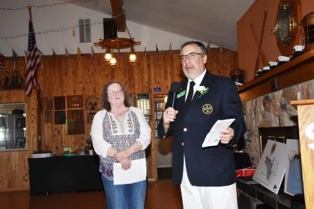 OYC Commodore Danny Wrye gives a briefing on upcoming Island Home Outing