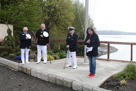 Reverand Patty Case Blessing the Fleet